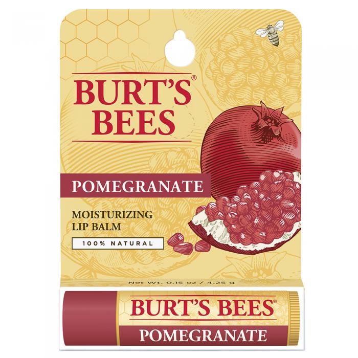 Burts Bees Moisturising Lip Balm Pomegranate 4.25g