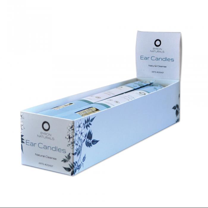 Byron Naturals Ear Candles 1 Pair X 12 Display
