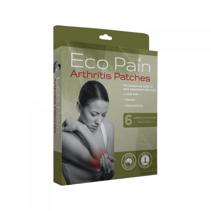 Byron Naturals With Eco Pain Arthritis Patches (arnica Patches - 9cm X 13cm) X 6 Pack