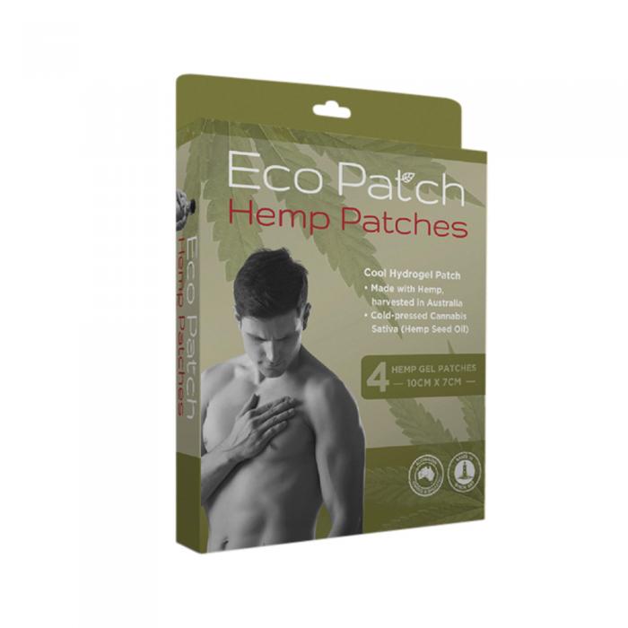 Byron Naturals With Eco Pain Eco Patch Hemp Patches (hemp Gel Patches - 10cm X 7cm) X 4 Pack