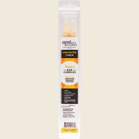 Vegan Ear Candles Unscented 2pk