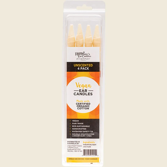 Vegan Ear Candles Unscented 4pk