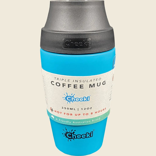 Cheeki Insulated Coffee Mug Aqua 350ml