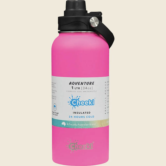 Insulated Adventure Stainless Steel Bottle Magenta 1L