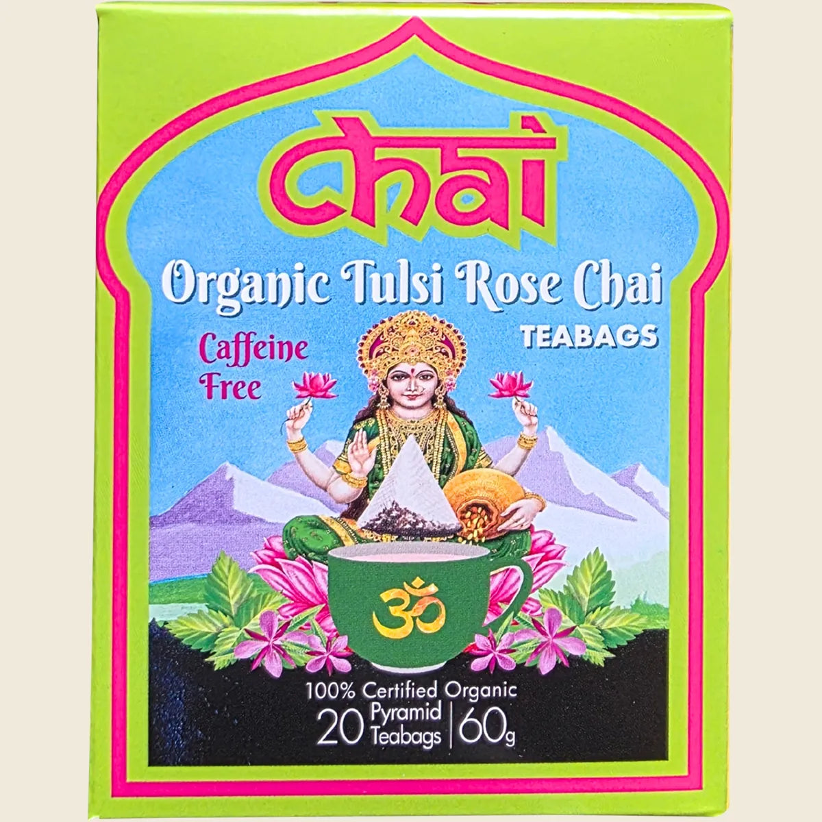 Organic Tulsi Rose Chai Tea Bags 20pk