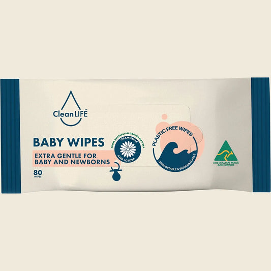 Plastic Free Wipes Extra Gentle for Baby and Newborns 80pk