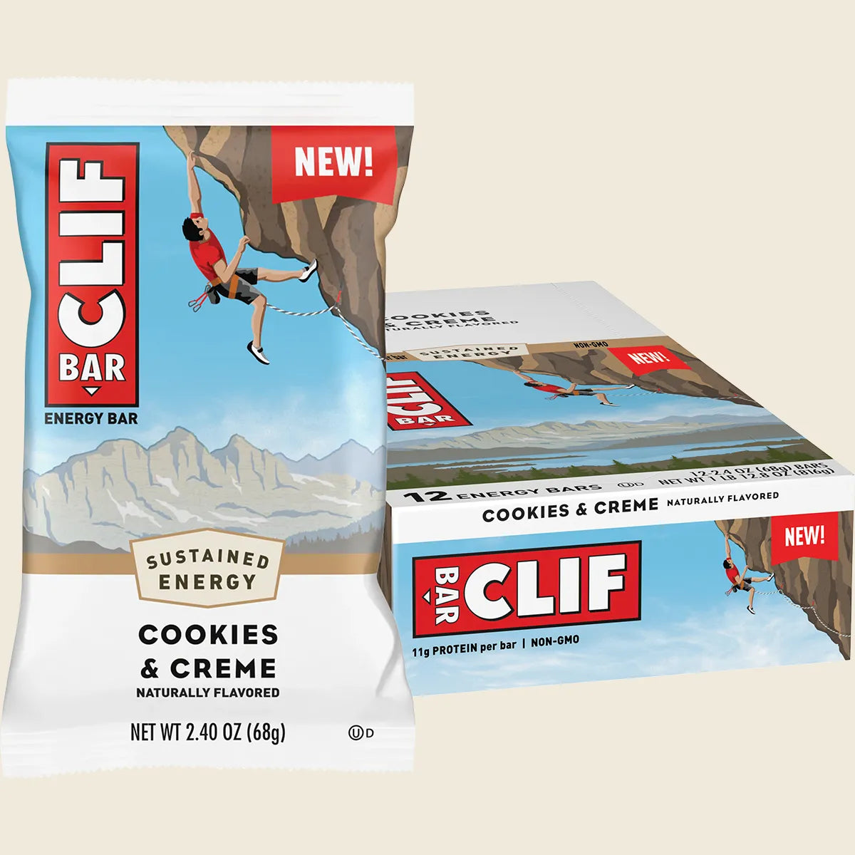 Energy Bar Cookies & Creme 12x68g