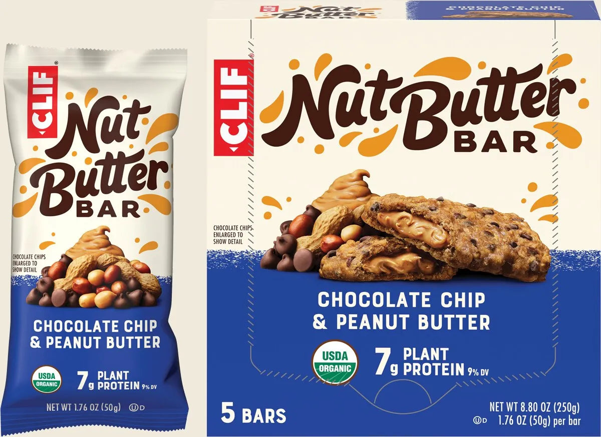 Nut Butter Bar Chocolate Chip & Peanut Butter 5x50g
