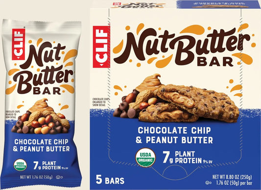 Nut Butter Bar Chocolate Chip & Peanut Butter 5x50g