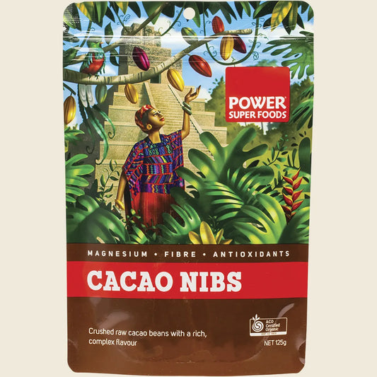 Cacao Nibs Raw Certified Organic 125g
