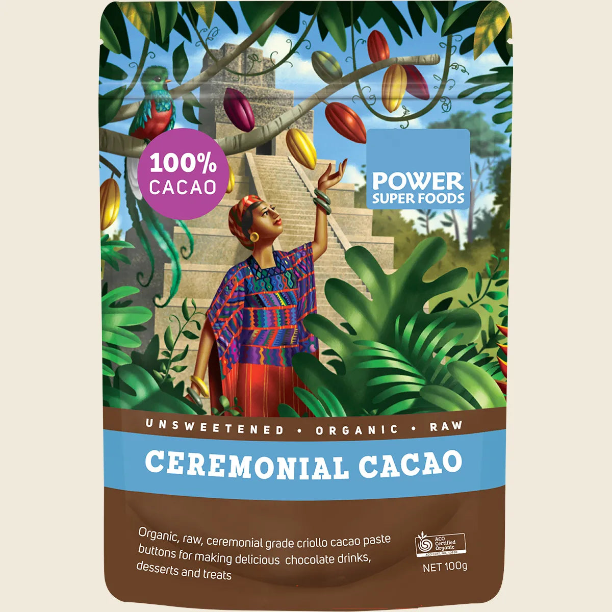 Cacao Paste Buttons Ceremonial Grade Certified Organic 100g