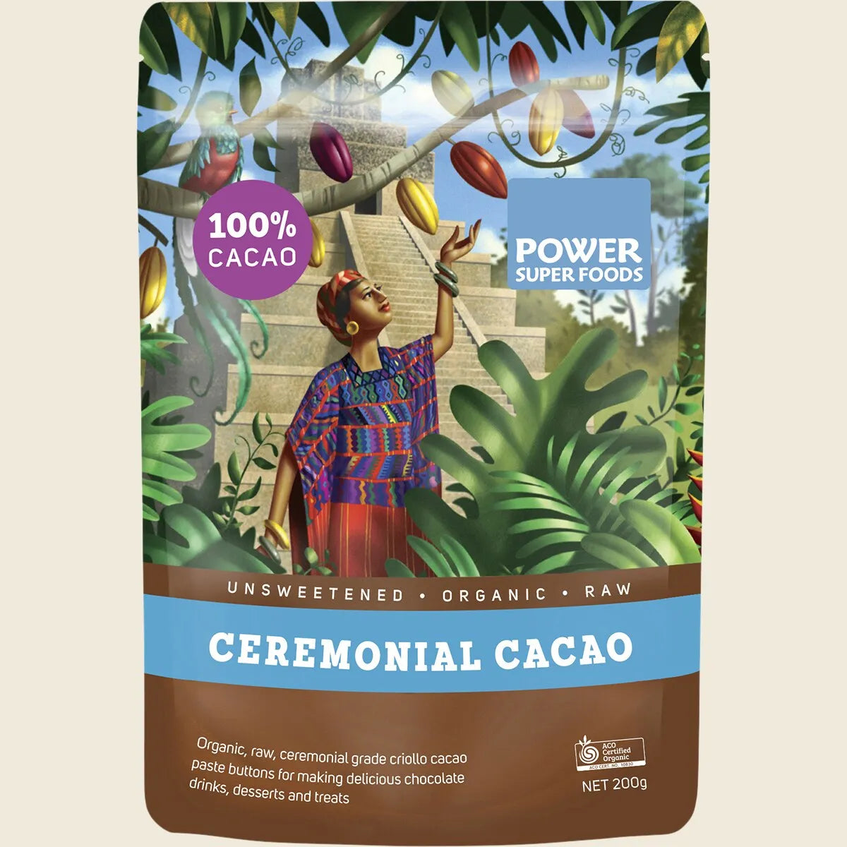 Cacao Paste Buttons Ceremonial Grade Certified Organic 250g