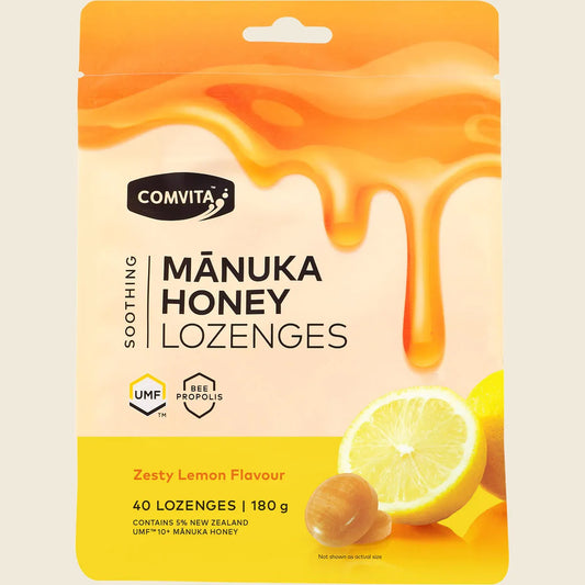 Manuka Honey Lozenges Zesty Lemon 40x4.5g