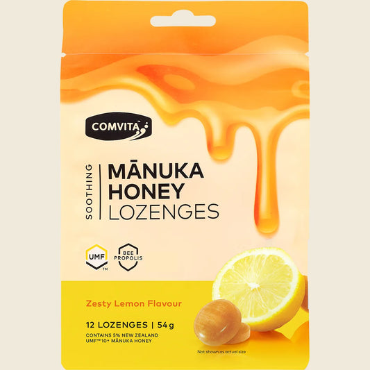 Manuka Honey Lozenges Zesty Lemon 12x4.5g