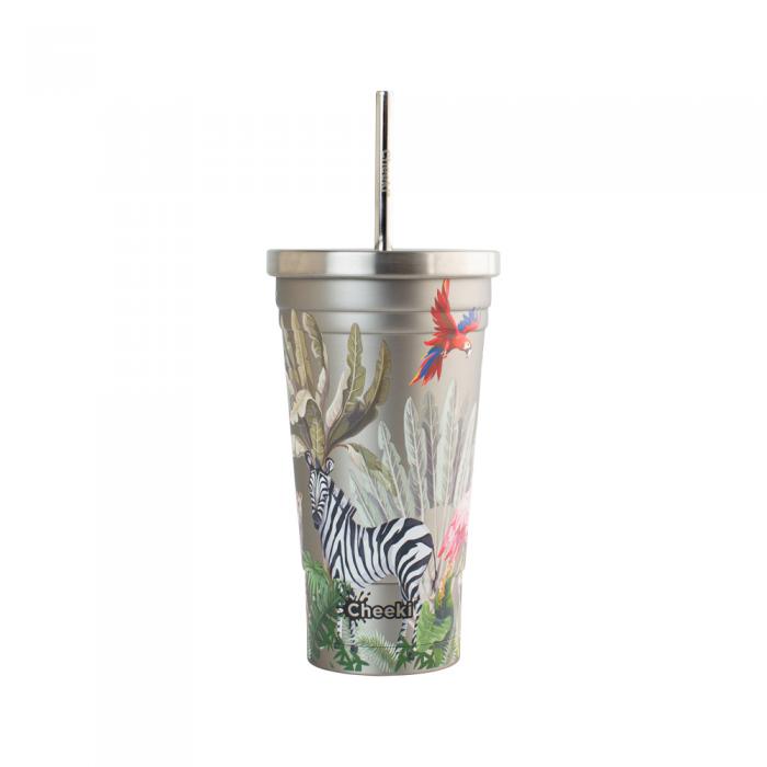 Cheeki Stainless Steel Insulated Tumbler 3d Jungle 500ml