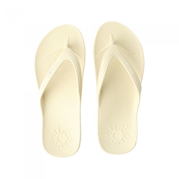 Cheeki Thongs Arch Support Sandstone Kids Size Us2