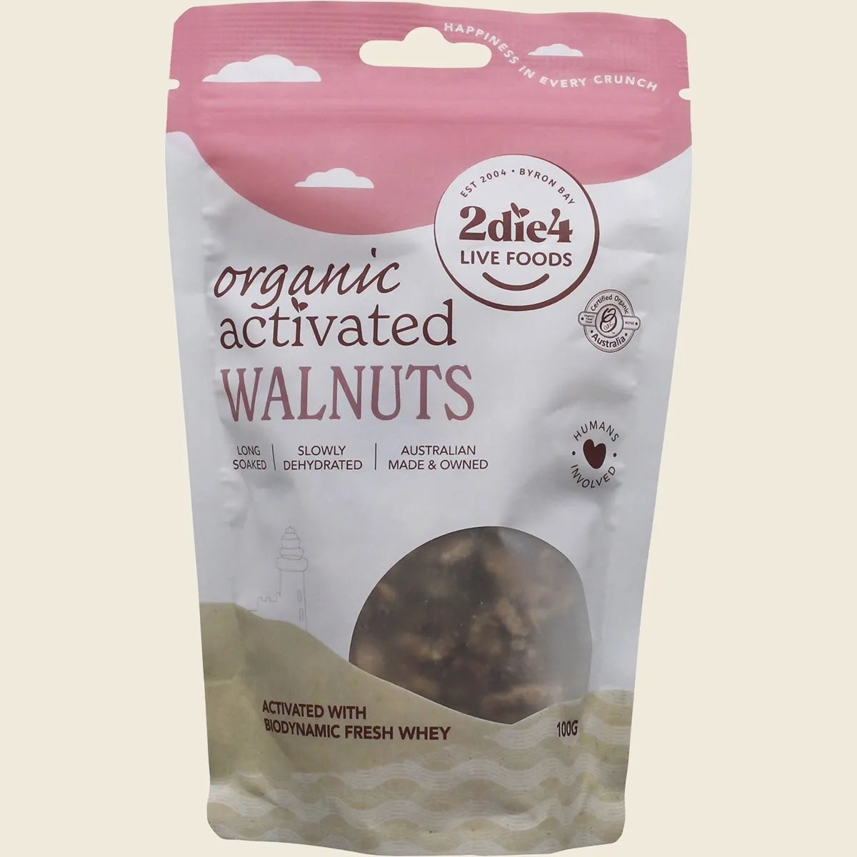 Organic Activated Walnuts with Fresh Whey 100g
