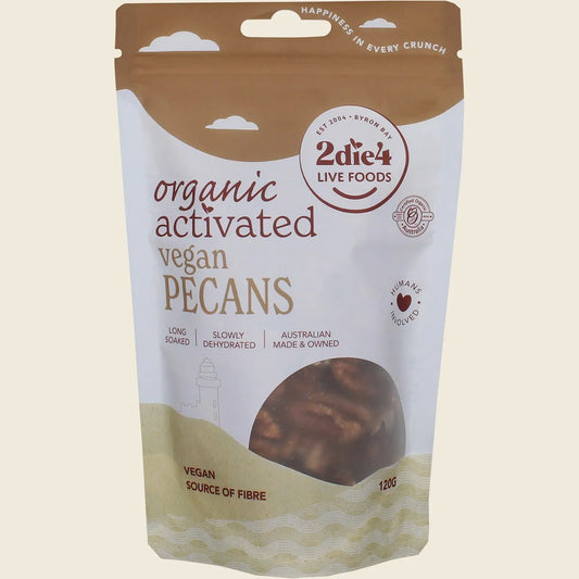 Organic Activated Pecans Vegan 120g