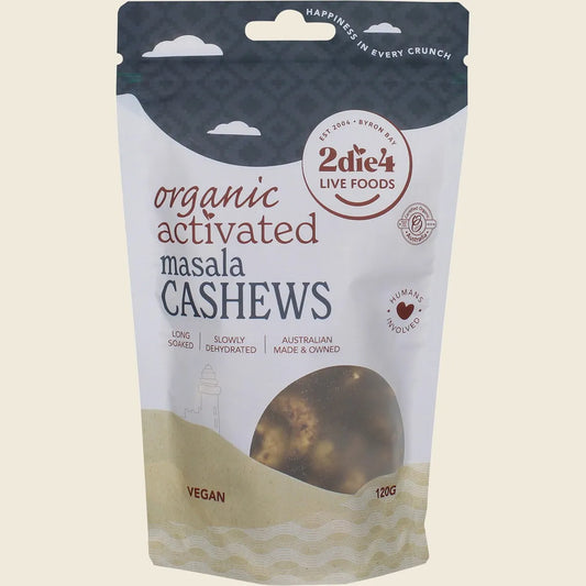 Organic Activated Masala Cashews 120g