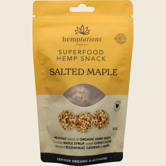 Hemptations Superfood Hemp Snack Salted Maple 80g
