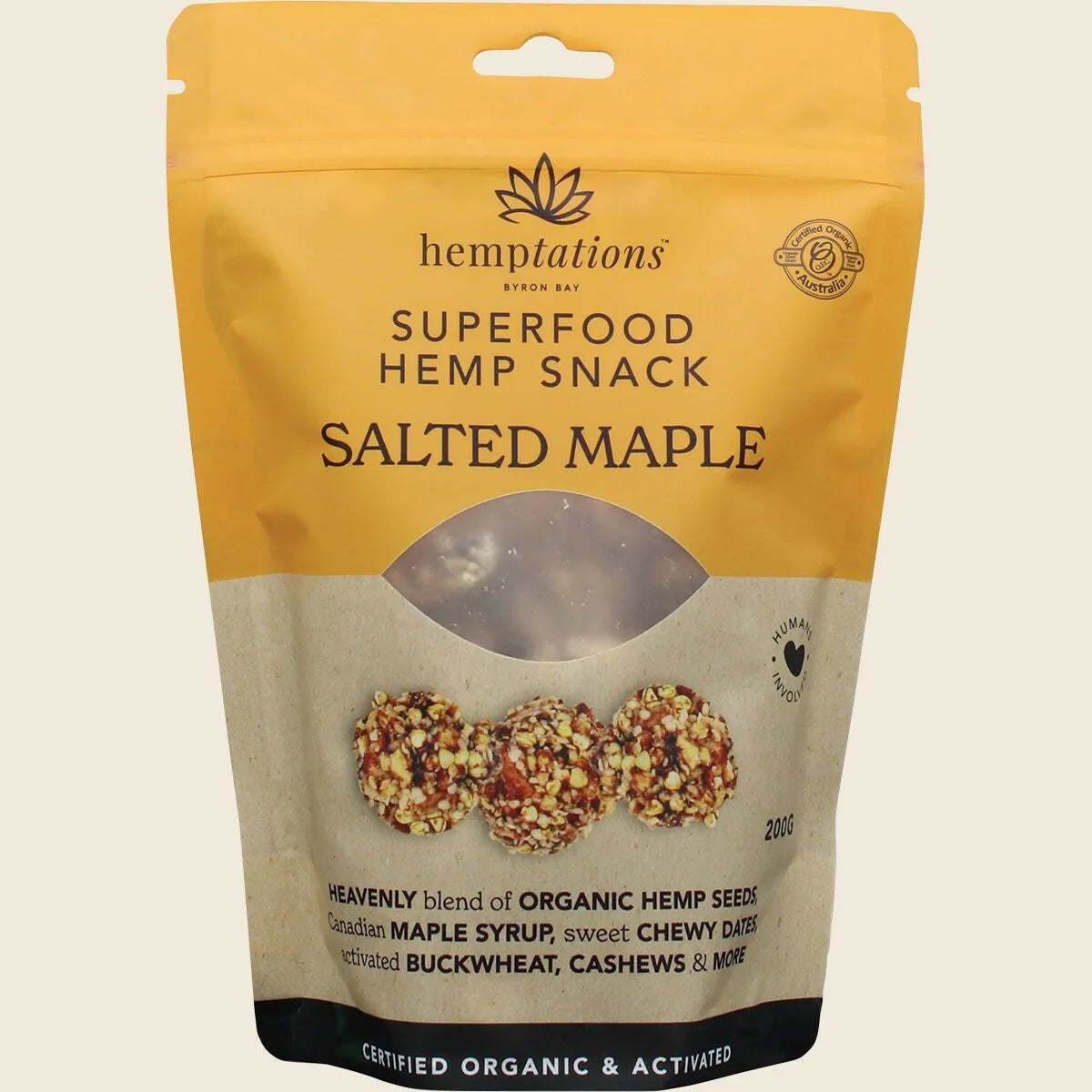 Hemptations Superfood Hemp Snack Salted Maple 200g
