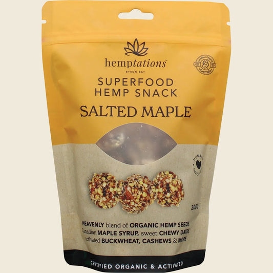 Hemptations Superfood Hemp Snack Salted Maple 200g