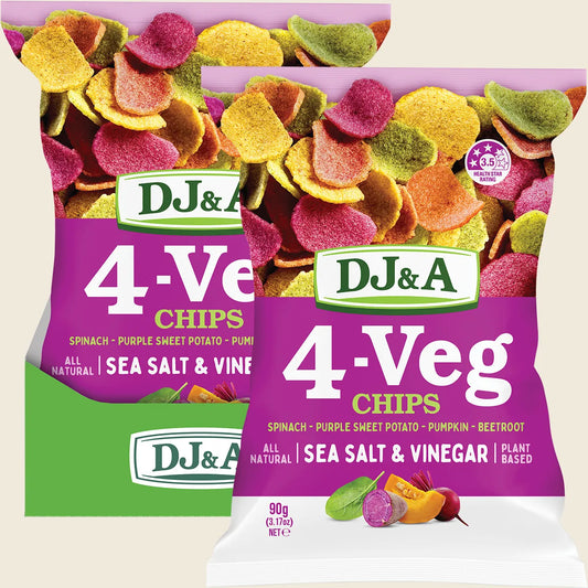 4-VEG Chips Salt & Vinegar 5x90g
