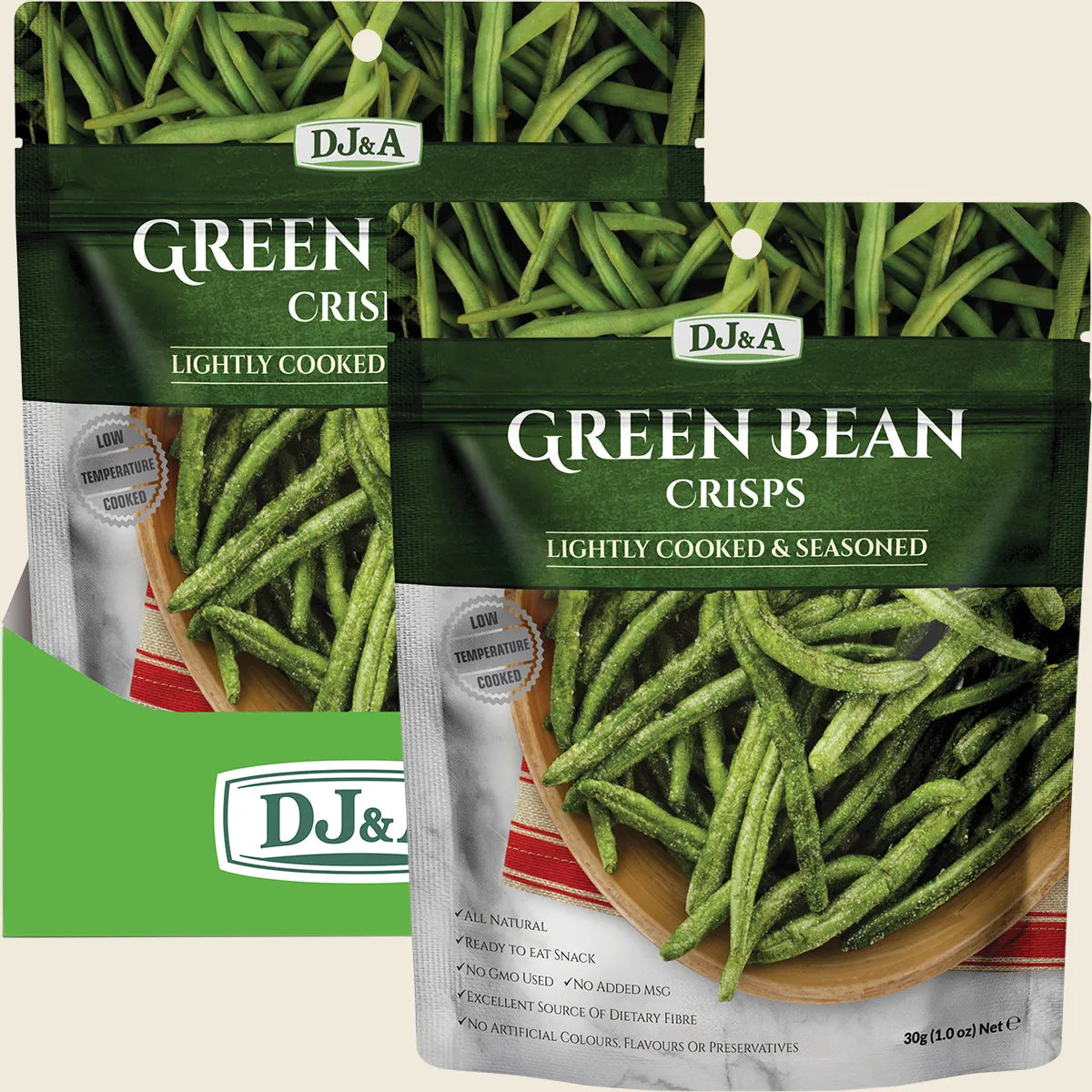 Green Bean Crisps 10x30g