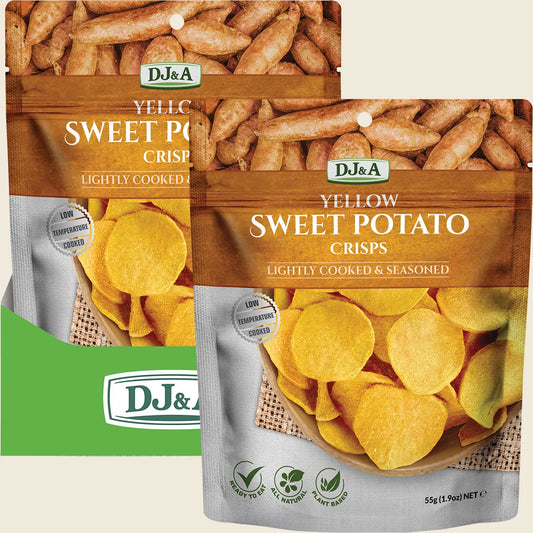 Yellow Sweet Potato Crisps 10x55g