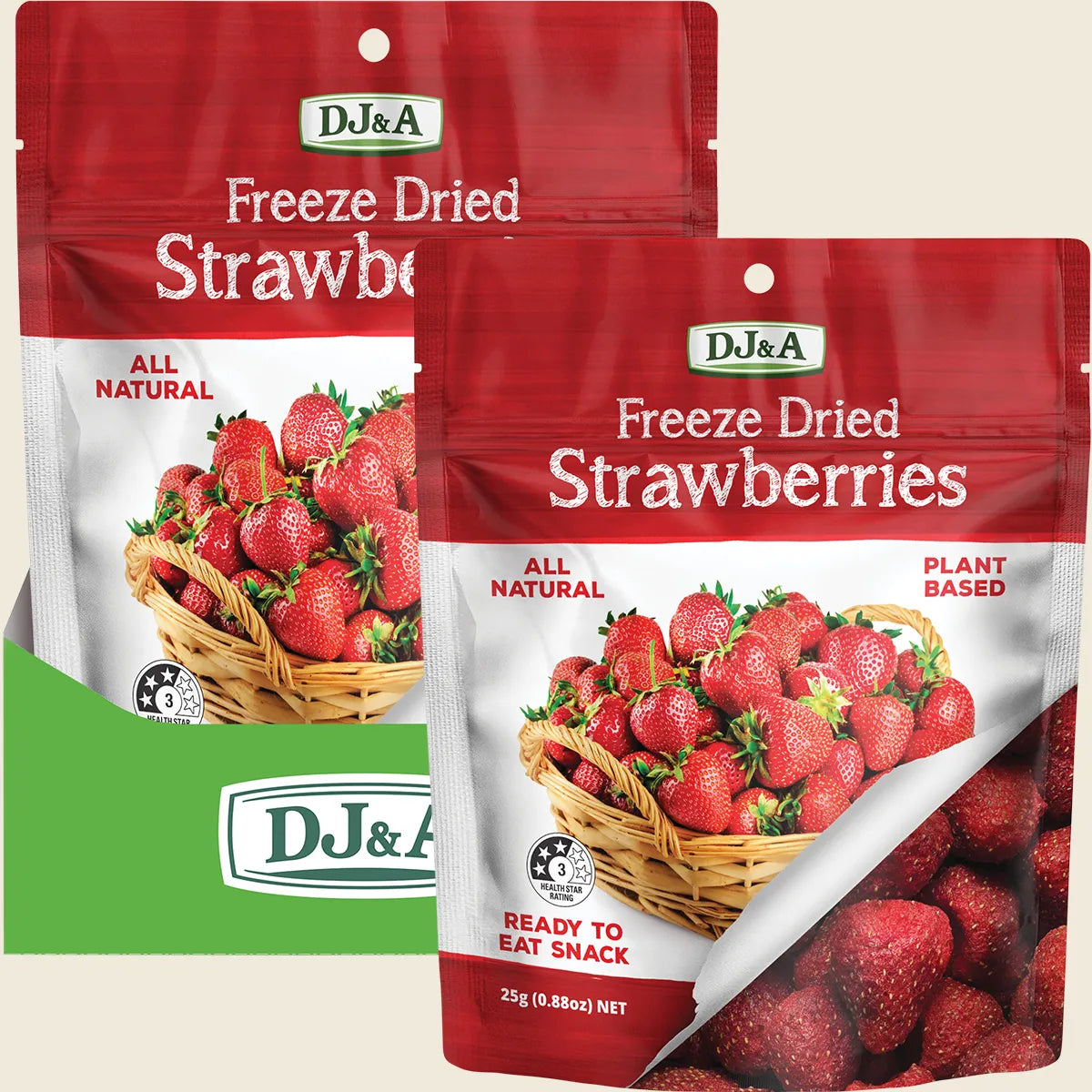 Freeze Dried Strawberries 10x25g