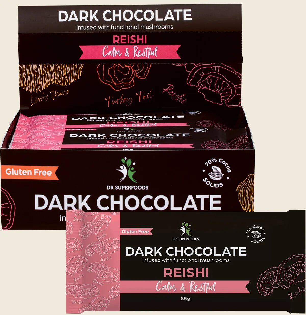 Dark Chocolate Bar Calm & Restful 12x85g
