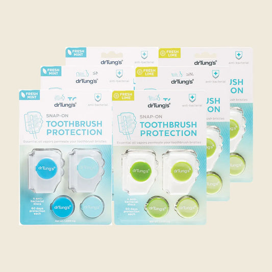 Toothbrush Protection with 2 Refills (Colour May Vary) 6x2pk