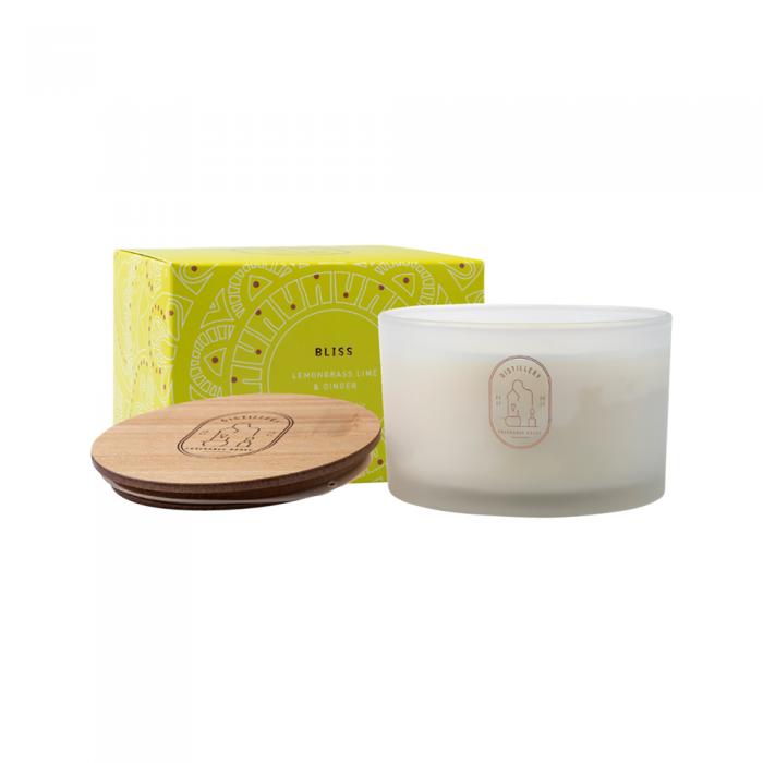 Distillery Fragrance House Soy Candle Bliss (lemongrass Lime & Ginger) 450g