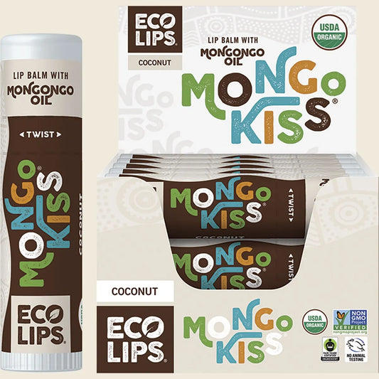Lip Balm Display Mongo Kiss Coconut 15x7g