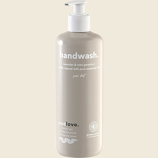 Euclove Hand Wash Lavender & Rose Geranium Pump 500ml