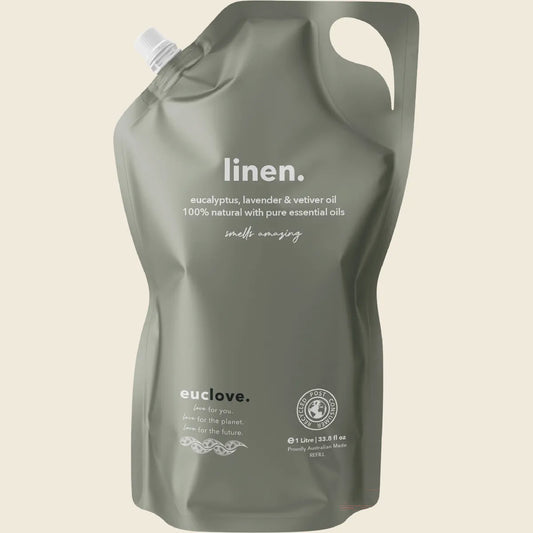 Linen Spray Refill Eucalyptus, Lavender & Neem Oil 1L