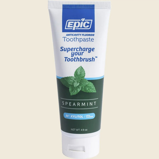 Epic Spearmint Toothpaste With Xylitol (with Fluoride) 4.9oz