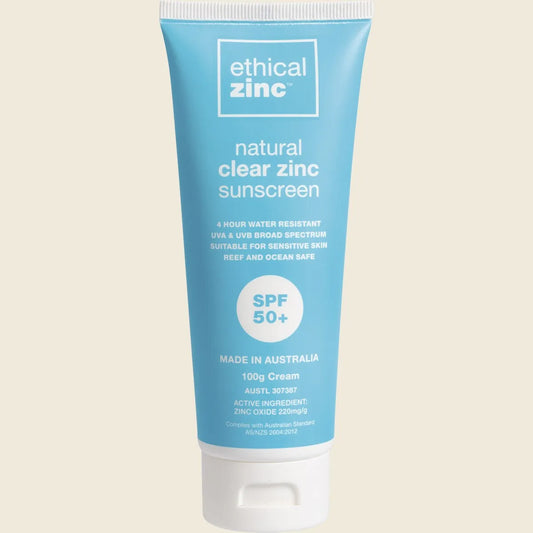 Natural Clear Zinc Sunscreen SPF 50+ 100g