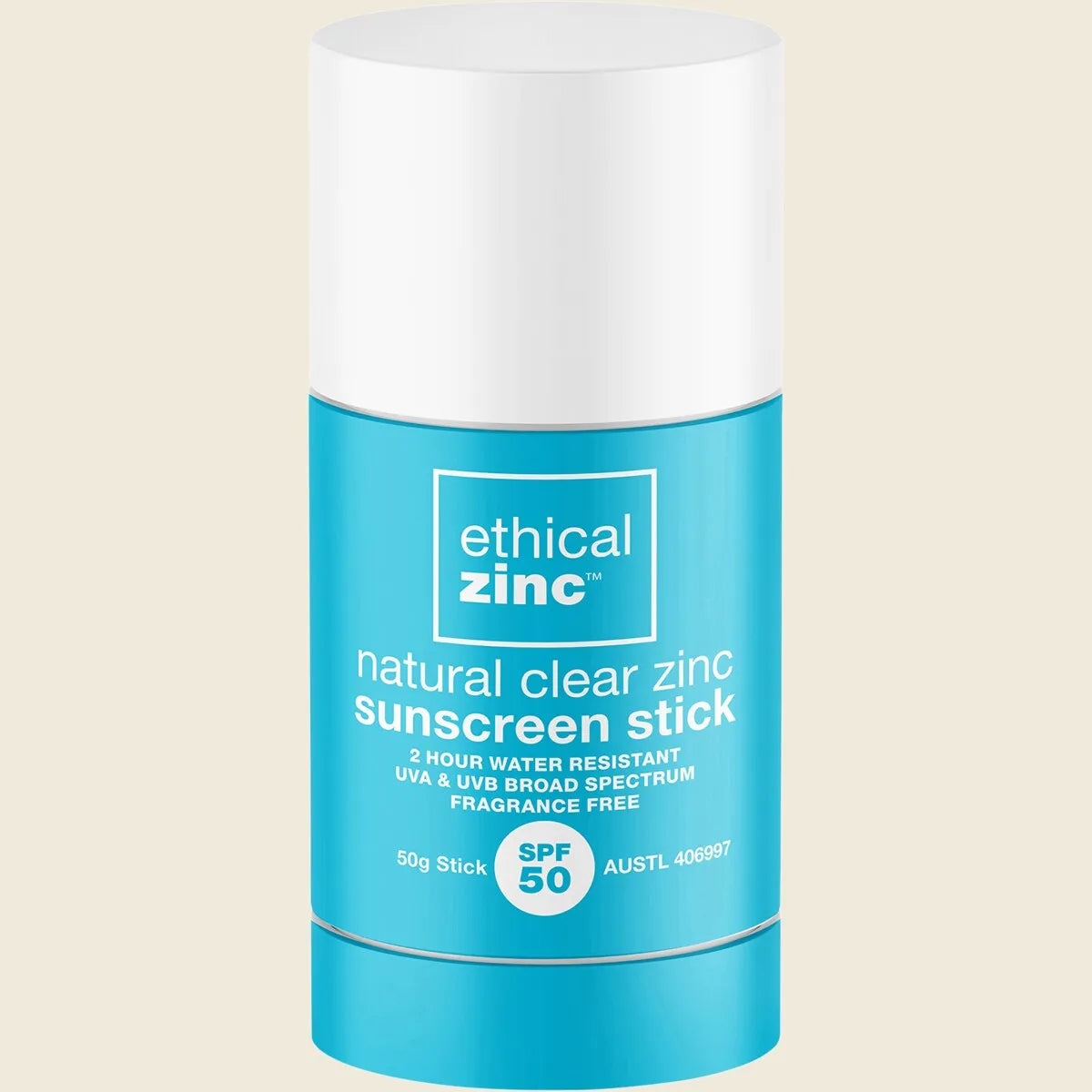 Natural Clear Zinc Sunscreen Stick SPF 50 50g