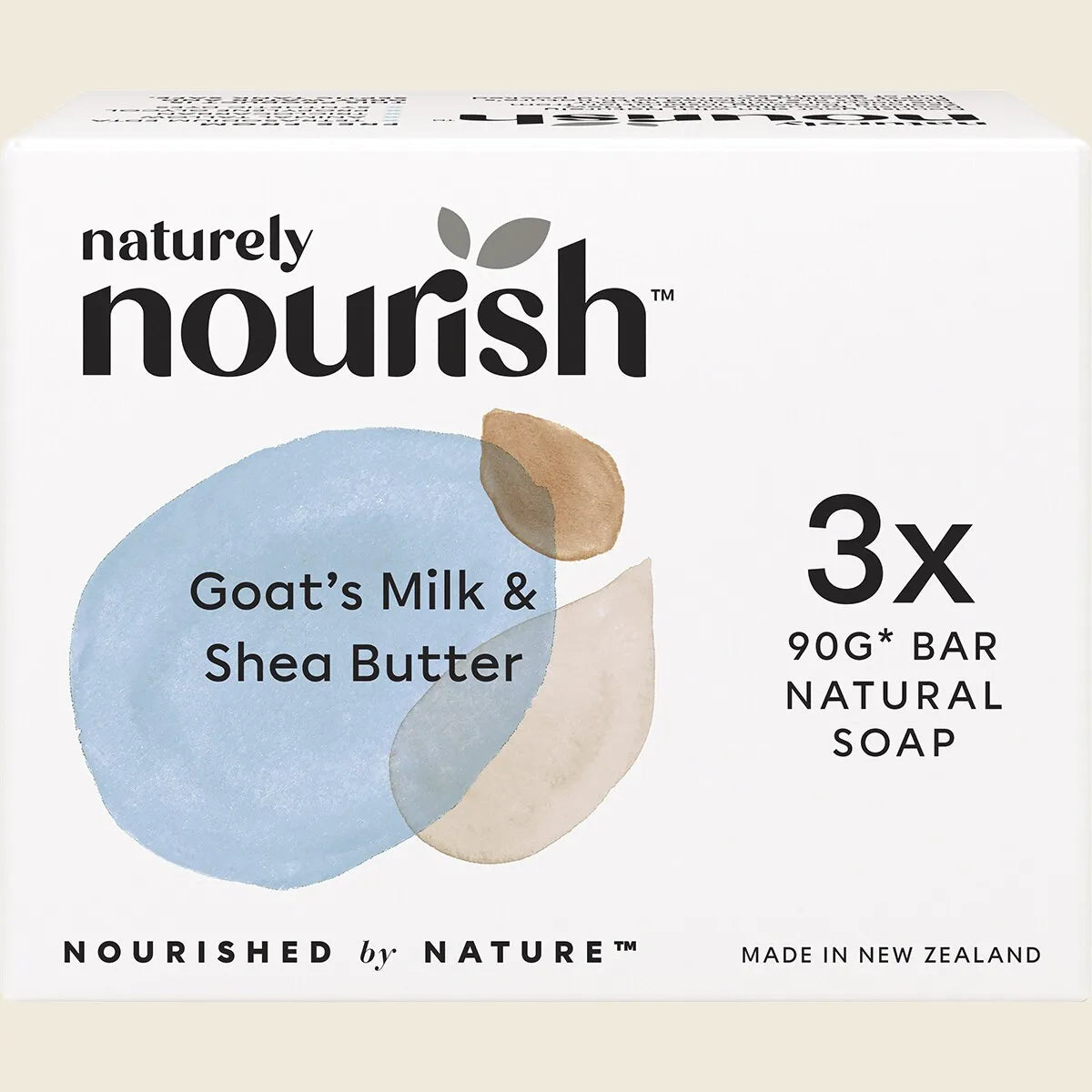 Natural Soap Bar Goat's Milk & Shea Butter 3pk