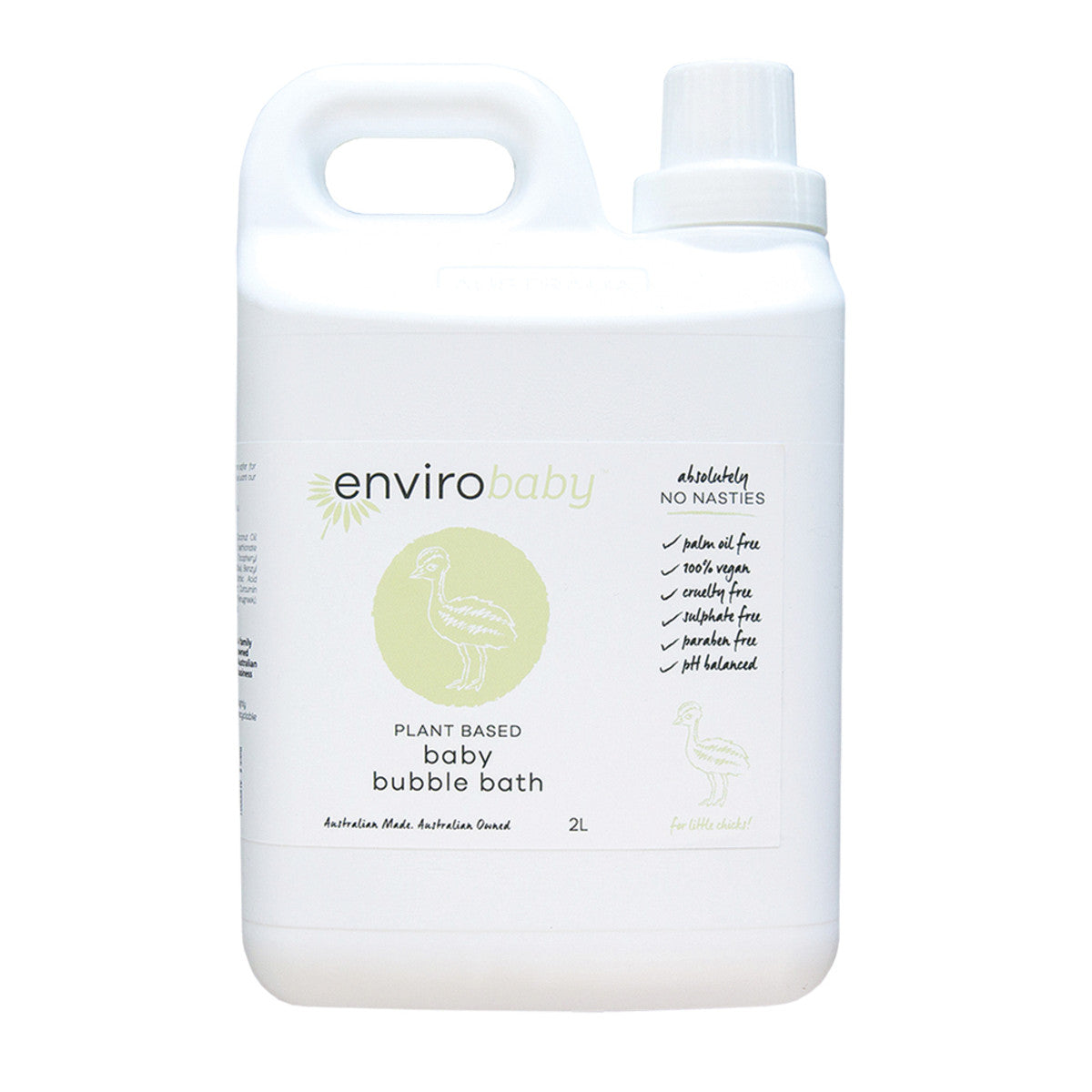 Envirobaby Plant Based Baby Bubble Bath 2l