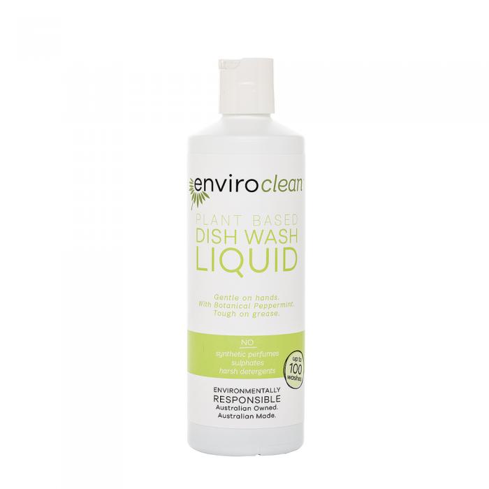 Enviroclean Plant Based Dish Wash Liquid (botanical Peppermint) Liquid 500ml