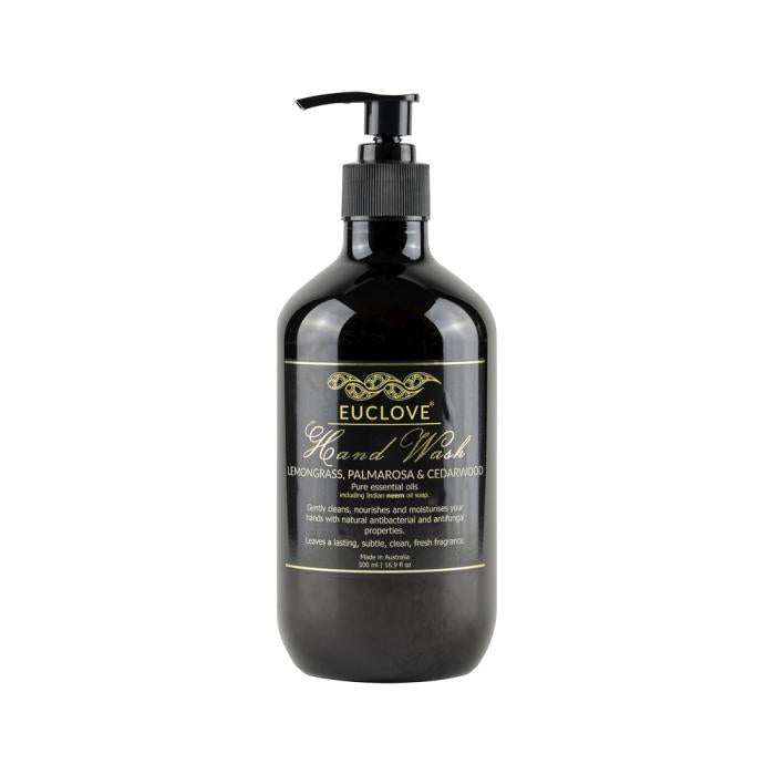 Euclove Hand Wash Lemongrass Palmarosa & Cedarwood Pump 500ml