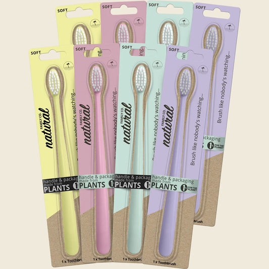 Bio Toothbrush Soft Single Assortment x8