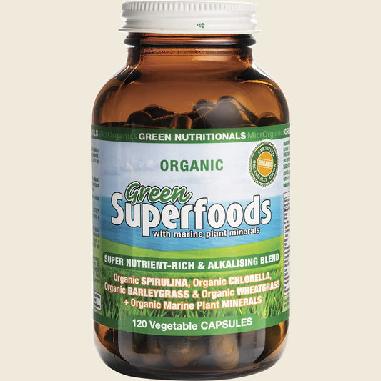 Organic Green Superfoods 600mg 120 Caps