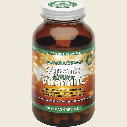 Organic Green Vitamin C 600mg 60 Caps