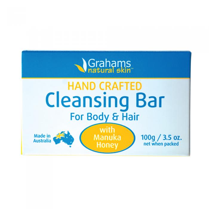 Grahams Natural Cleansing Bar For Body & Hair With Manuka Honey 100g