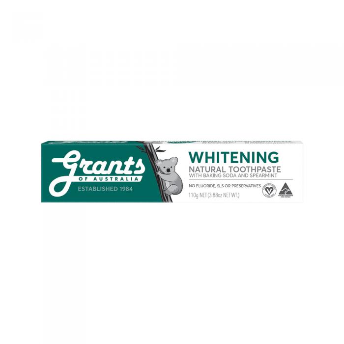 Grants Of Australia Natural Toothpaste Whitening With Baking Soda & Spearmint 110g