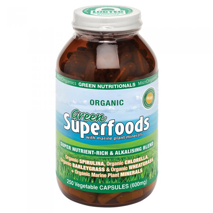 Green Nutritionals Green Superfoods 600mg 250vc