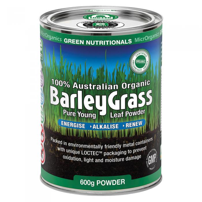 Green Nutritionals Organic Australian Barleygrass Powder 600g